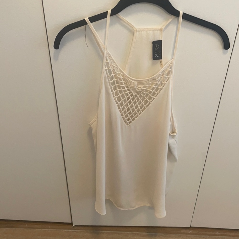 Off white strapless top